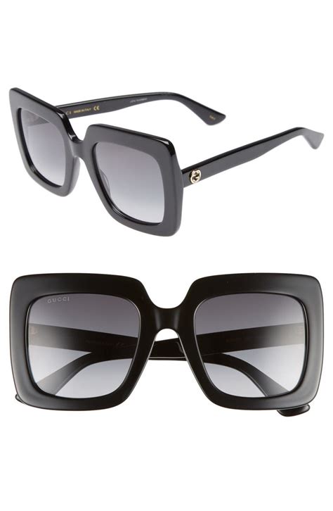 gucci 53mm round optical glasses|gucci large square frame sunglasses.